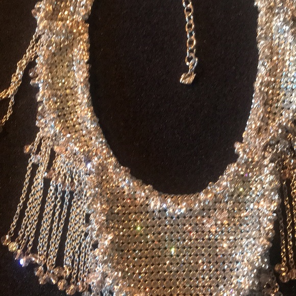 Authentic Swarovski extravagant Long Necklace with Matching earrings. $1900 - Picture 14 of 14